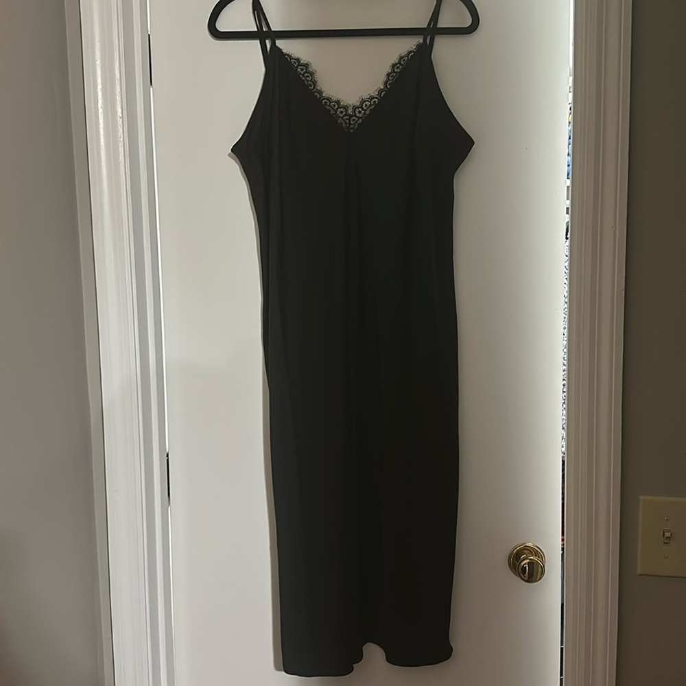 Target satin dress with slit